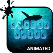 Deep Blue Animated Keyboard-SocialPeta