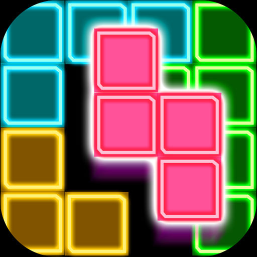Glow Block Puzzle-SocialPeta