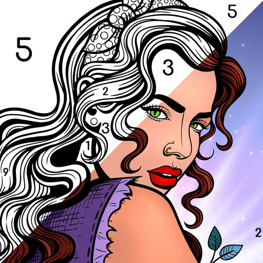 Color by number for Adults-SocialPeta