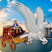 Flying Horse Taxi City Transport-SocialPeta