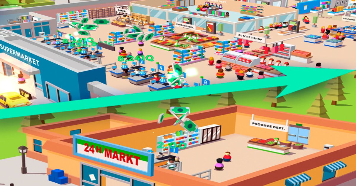 Idle Supermarket Tycoon - Idle Management Game