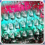 Color Water Drops Keyboard Theme-SocialPeta