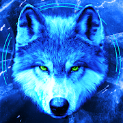 Ice Wallpaper and Keyboard - Lone Wolf-SocialPeta