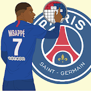 Coloring LOGO Football : Pixel art by number-SocialPeta